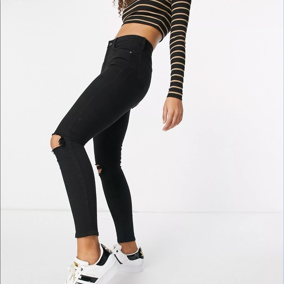 TopShop Moto Jamie Distressed Jeans - Picture 3 of 7